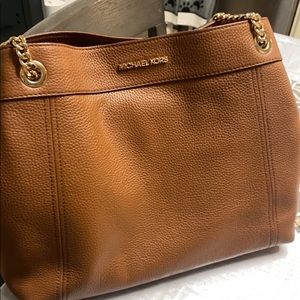 Teagan Large Pebbled Leather Shoulder Bag